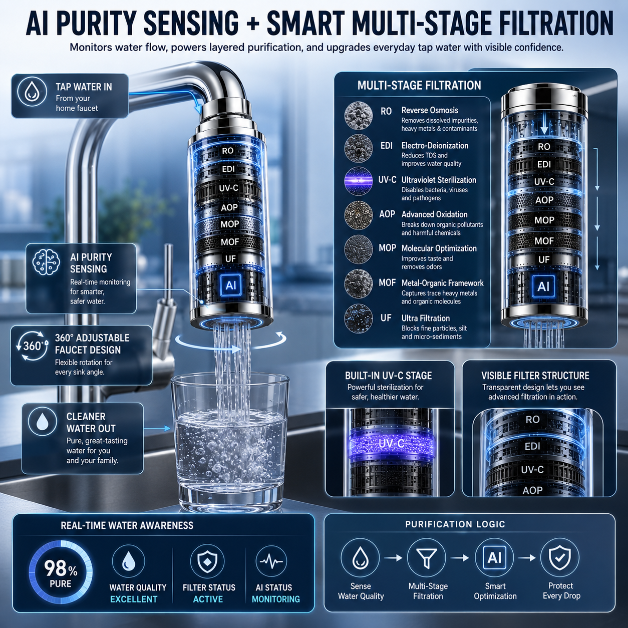 💧𝐉𝐎𝐔𝐒® 🍻𝐁𝐄𝐘𝐎𝐍𝐃 𝐅𝐈𝐋𝐓𝐑𝐀𝐓𝐈𝐎𝐍 𝐏𝐑𝐄𝐌𝐈𝐔𝐌 𝟑𝟔𝟎° 𝐀𝐃𝐉𝐔𝐒𝐓𝐀𝐁𝐋𝐄 𝐒𝐌𝐀𝐑𝐓 𝐌𝐔𝐋𝐓𝐈-𝐒𝐓𝐀𝐆𝐄 𝐏𝐑𝐎𝐓𝐄𝐂𝐓𝐈𝐎𝐍 𝐅𝐀𝐔𝐂𝐄𝐓 𝐖𝐀𝐓𝐄𝐑 𝐏𝐔𝐑𝐈𝐅𝐈𝐄𝐑
