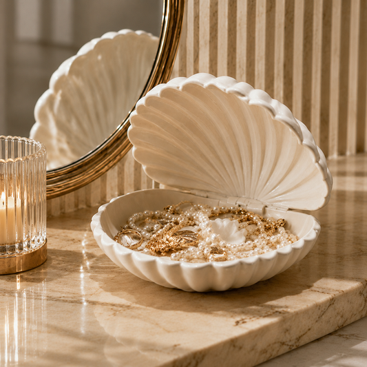 Blotteray Pearl Shell Sculptural Jewelry Box